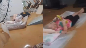 Lar de idosos é invadido pela água em Ubá, na Zona da Mata Mineira